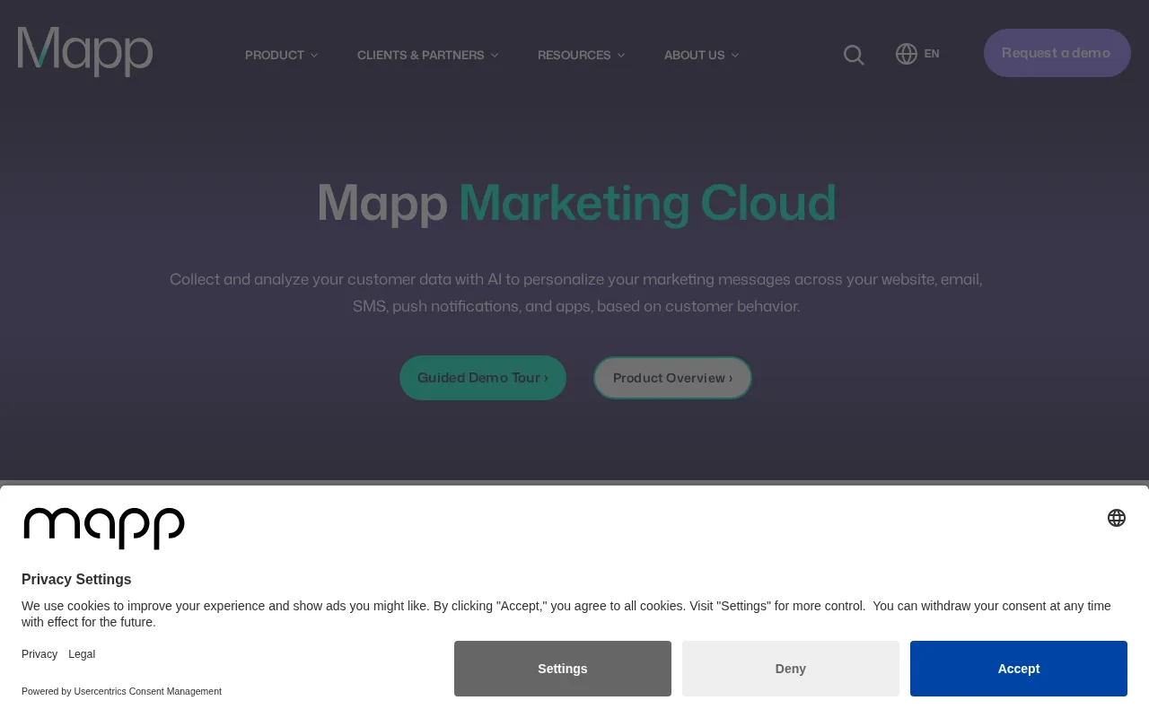 Mapp Marketing Cloud — preview screenshot