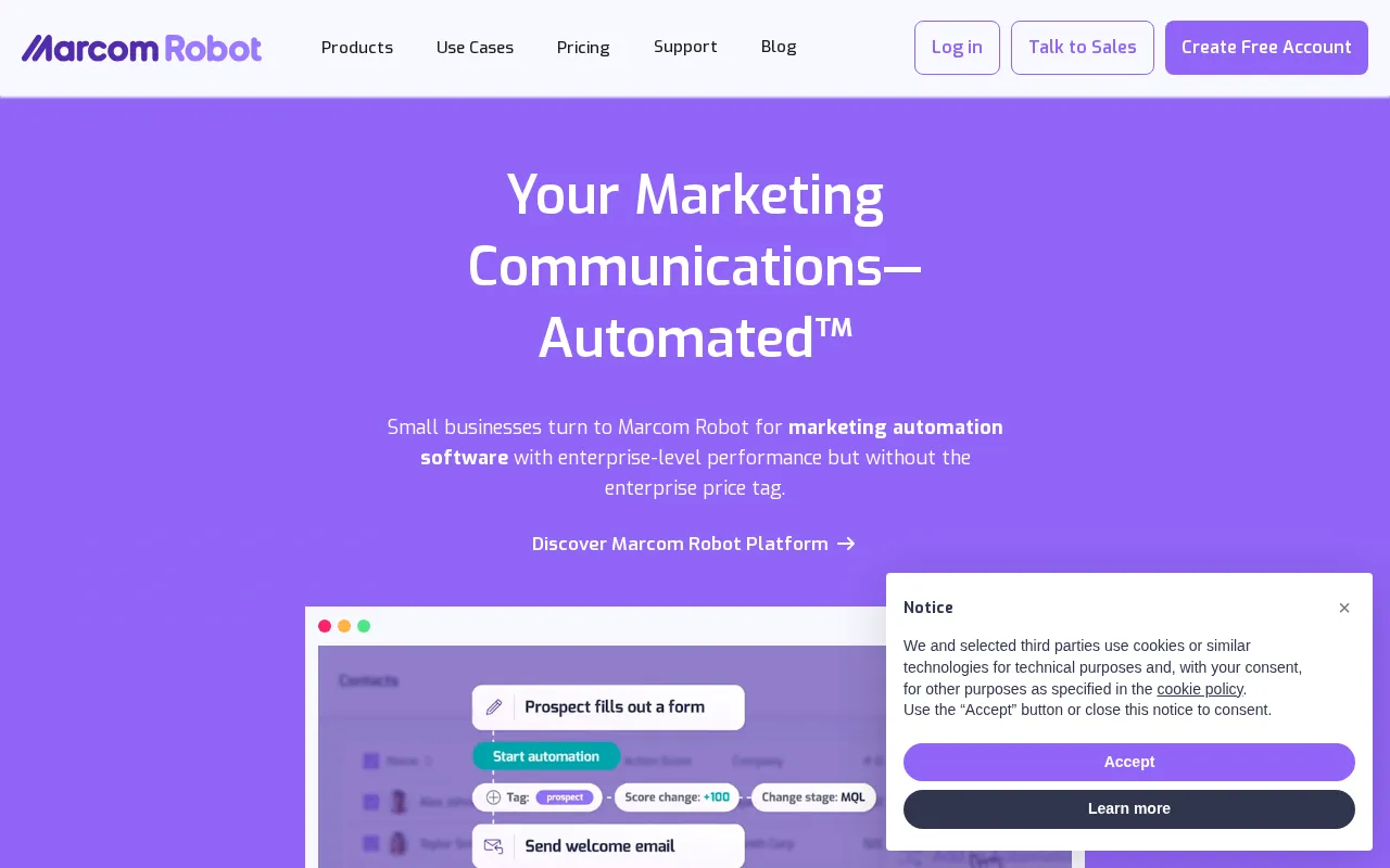 Marcom Robot — preview screenshot