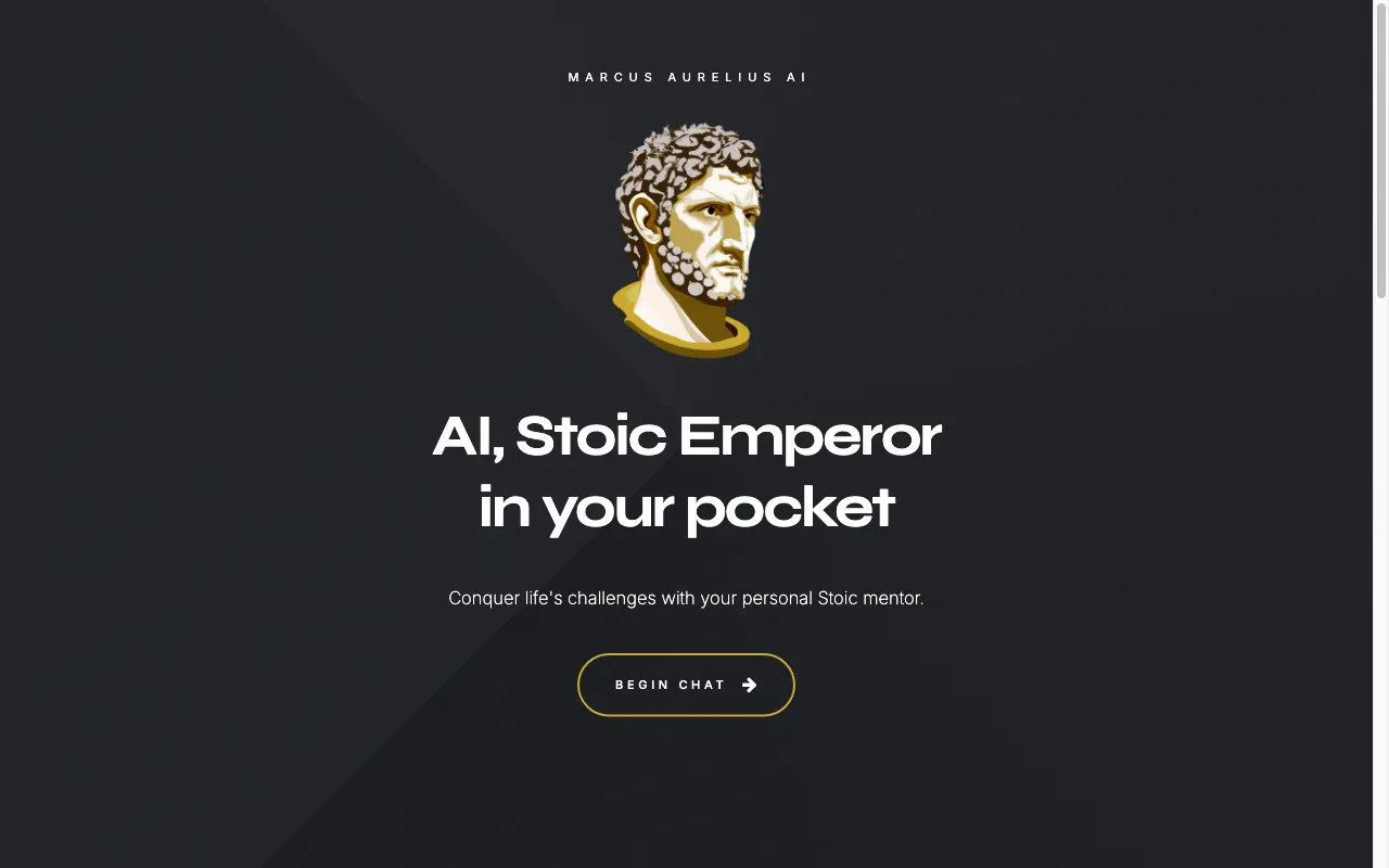Marcus Aurelius AI — preview screenshot