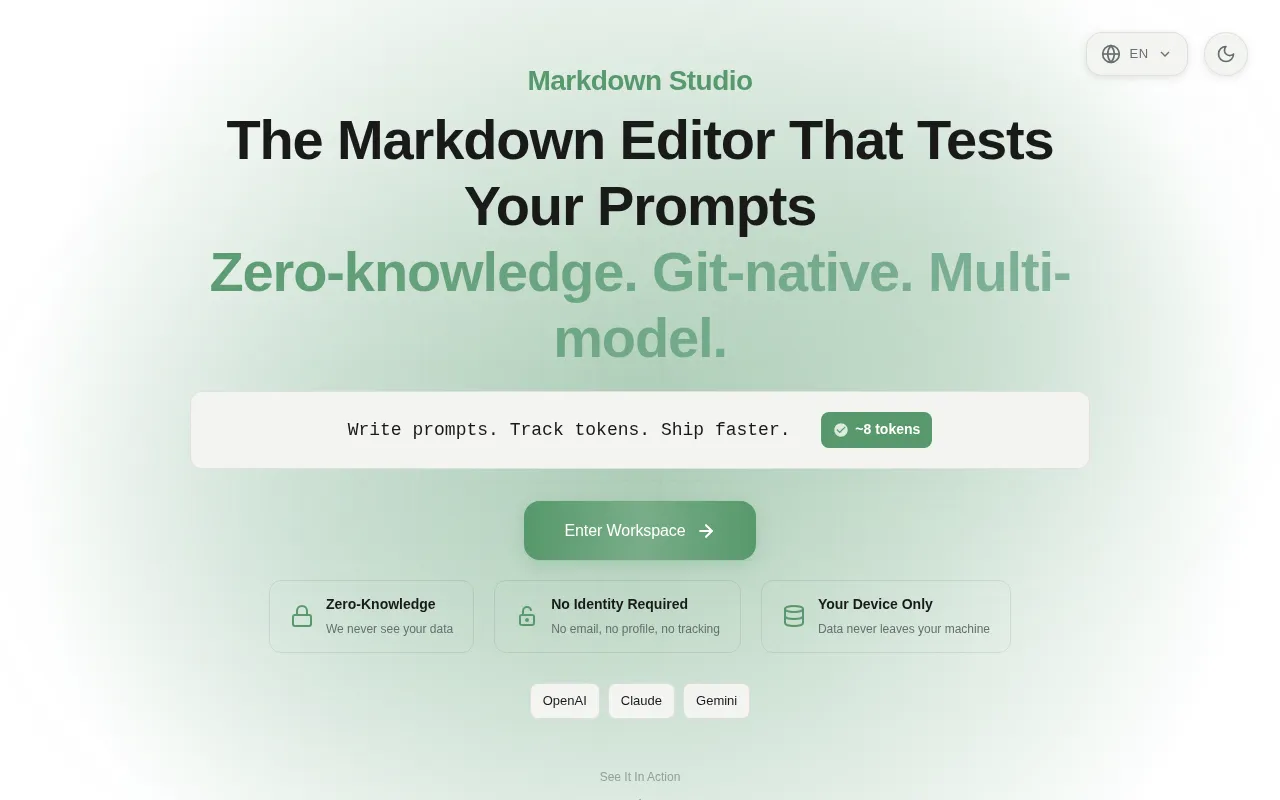 Markdown Studio — preview screenshot