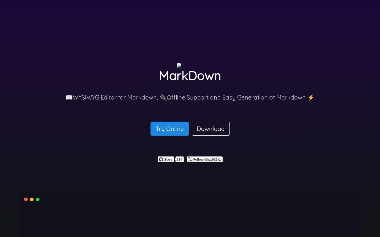 MarkDown — preview screenshot