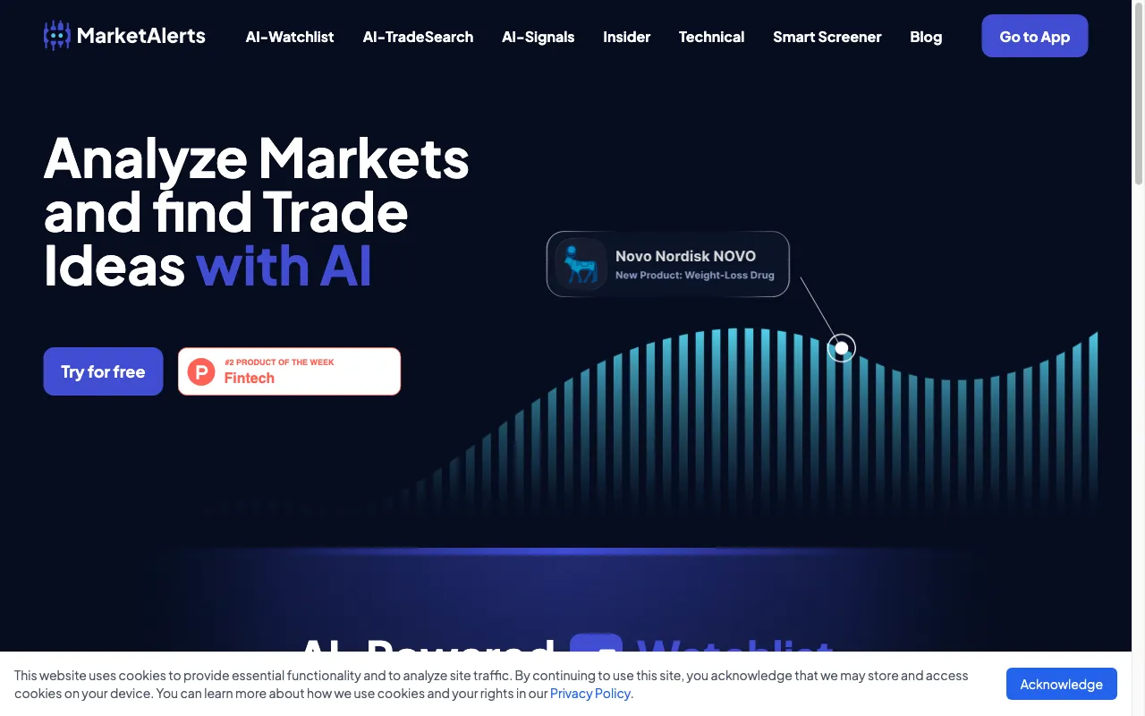 MarketAlerts.ai — preview screenshot