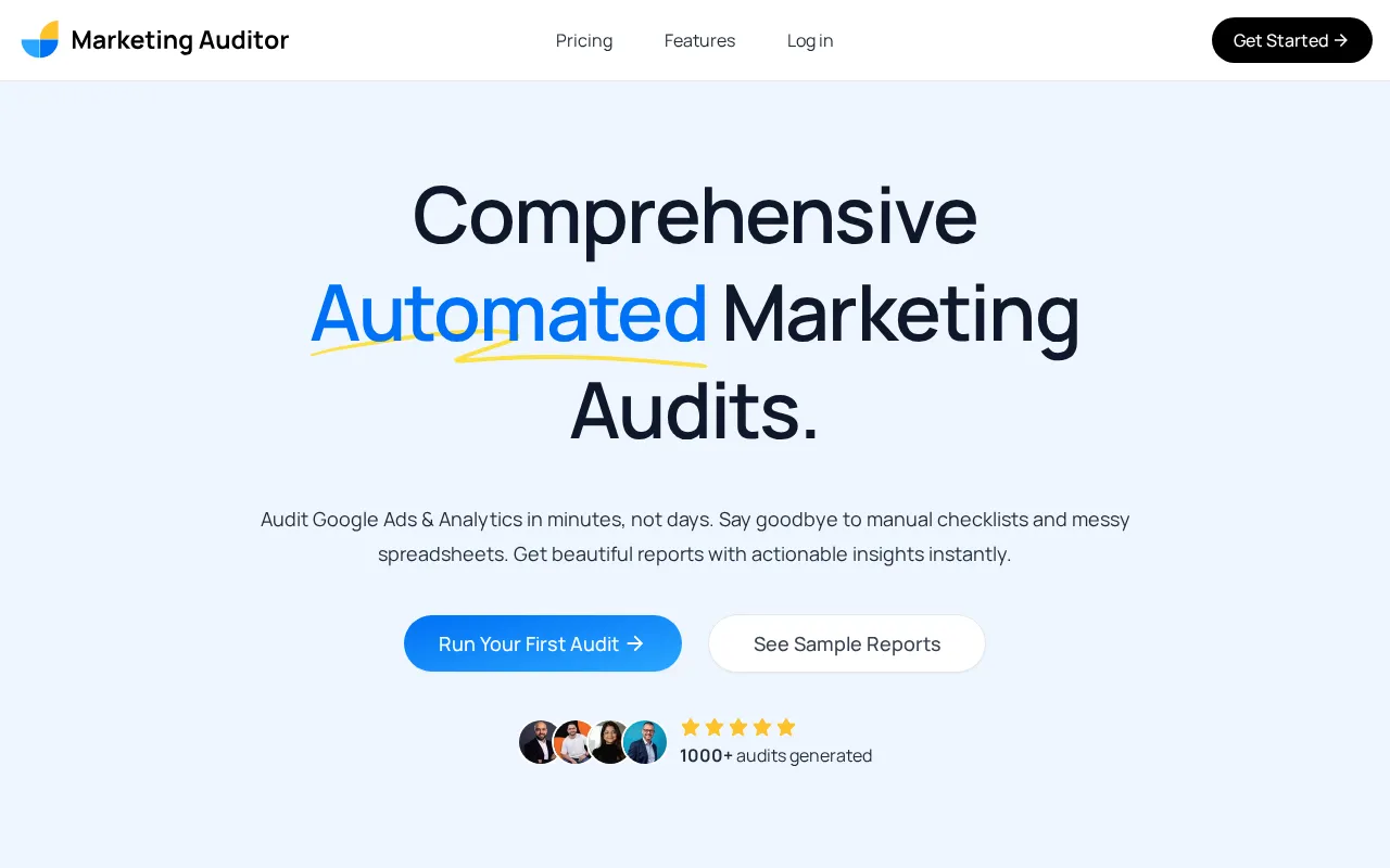 Marketing Auditor — preview screenshot