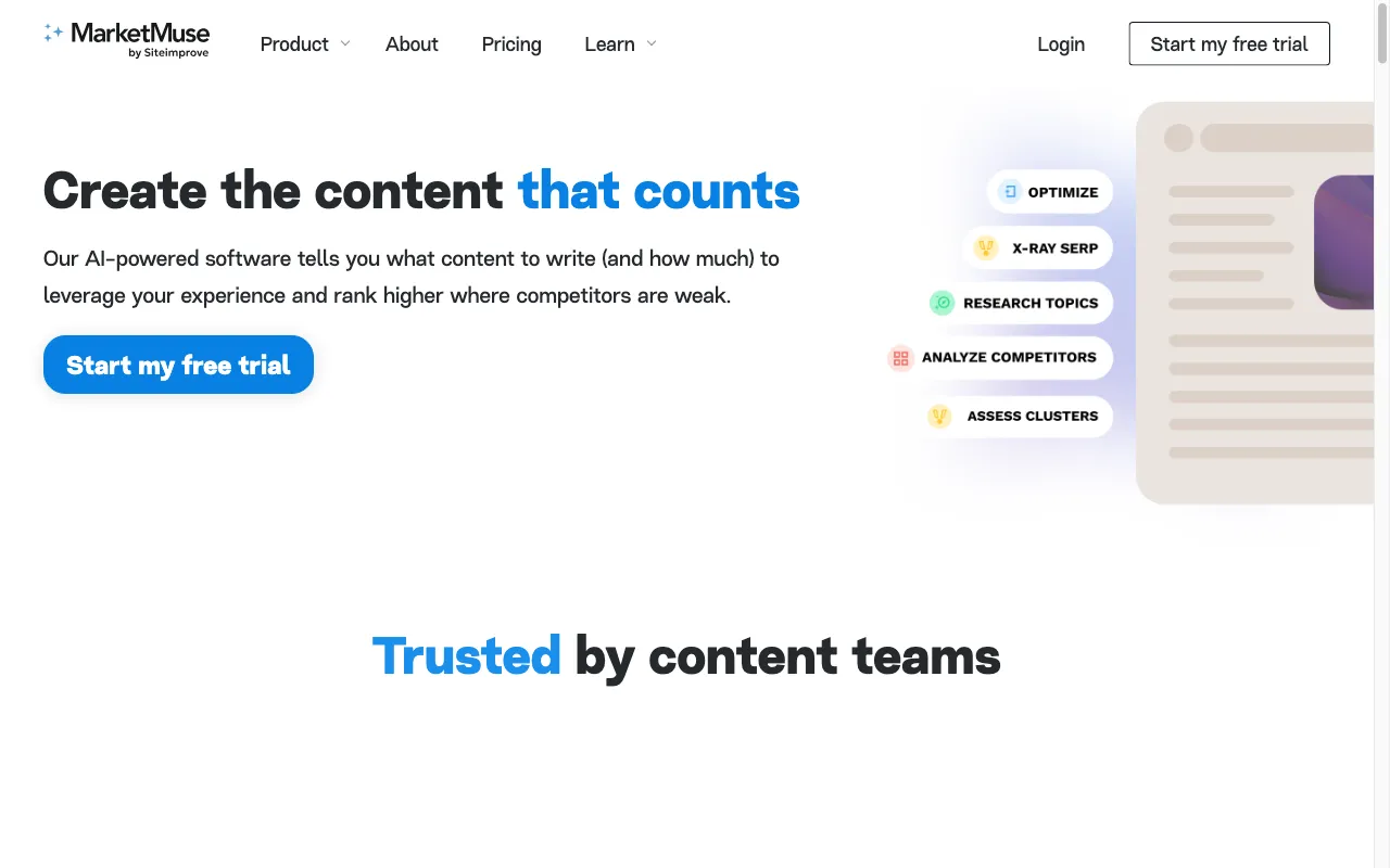 MarketMuse — preview screenshot