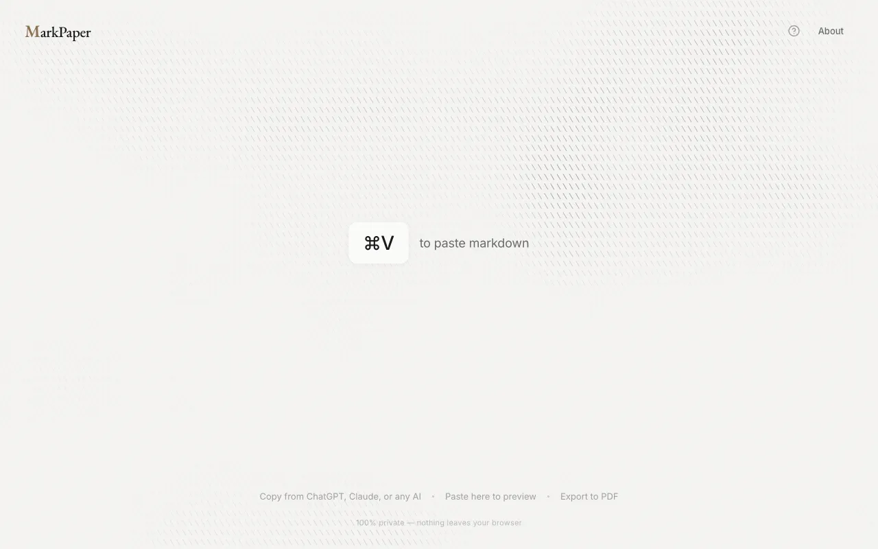 Markpaper.app — preview screenshot
