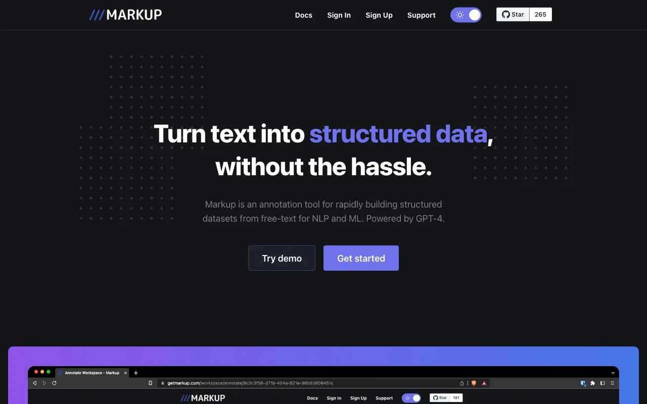 Markup — preview screenshot