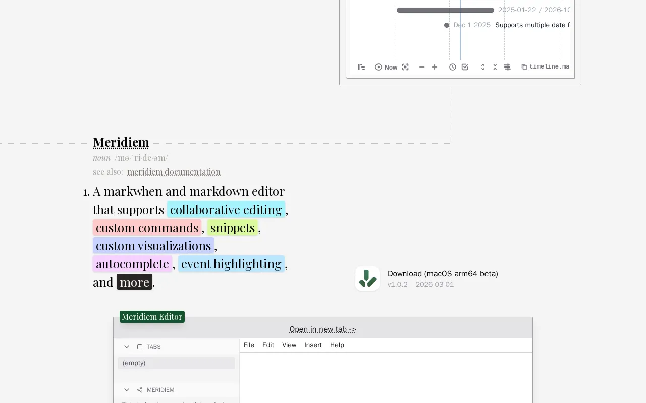 Markwhen — preview screenshot
