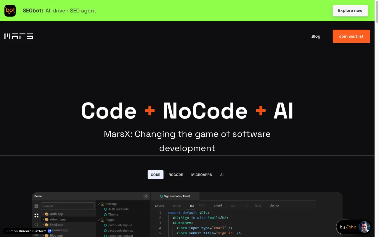 MarsX — preview screenshot