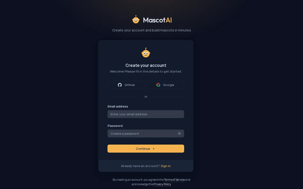 MascotAI — pricing page