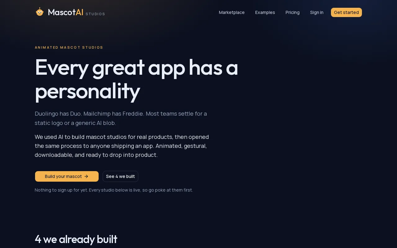 MascotAI — preview screenshot