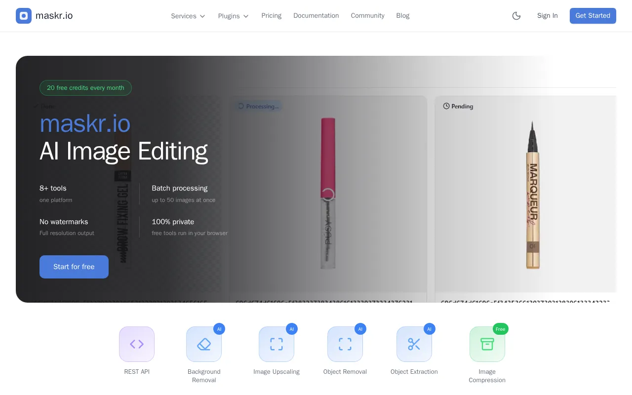 Maskr.io — preview screenshot