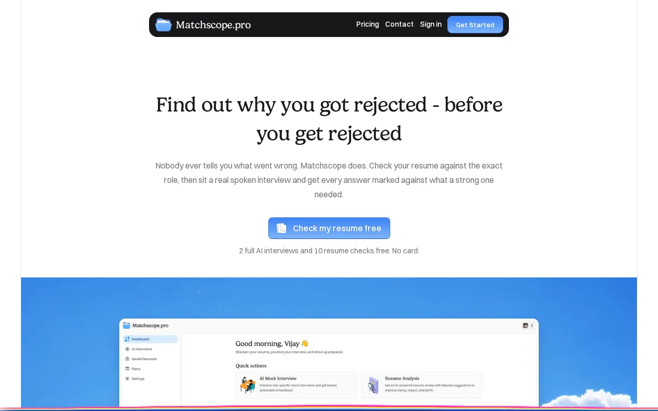 Matchscope — preview screenshot