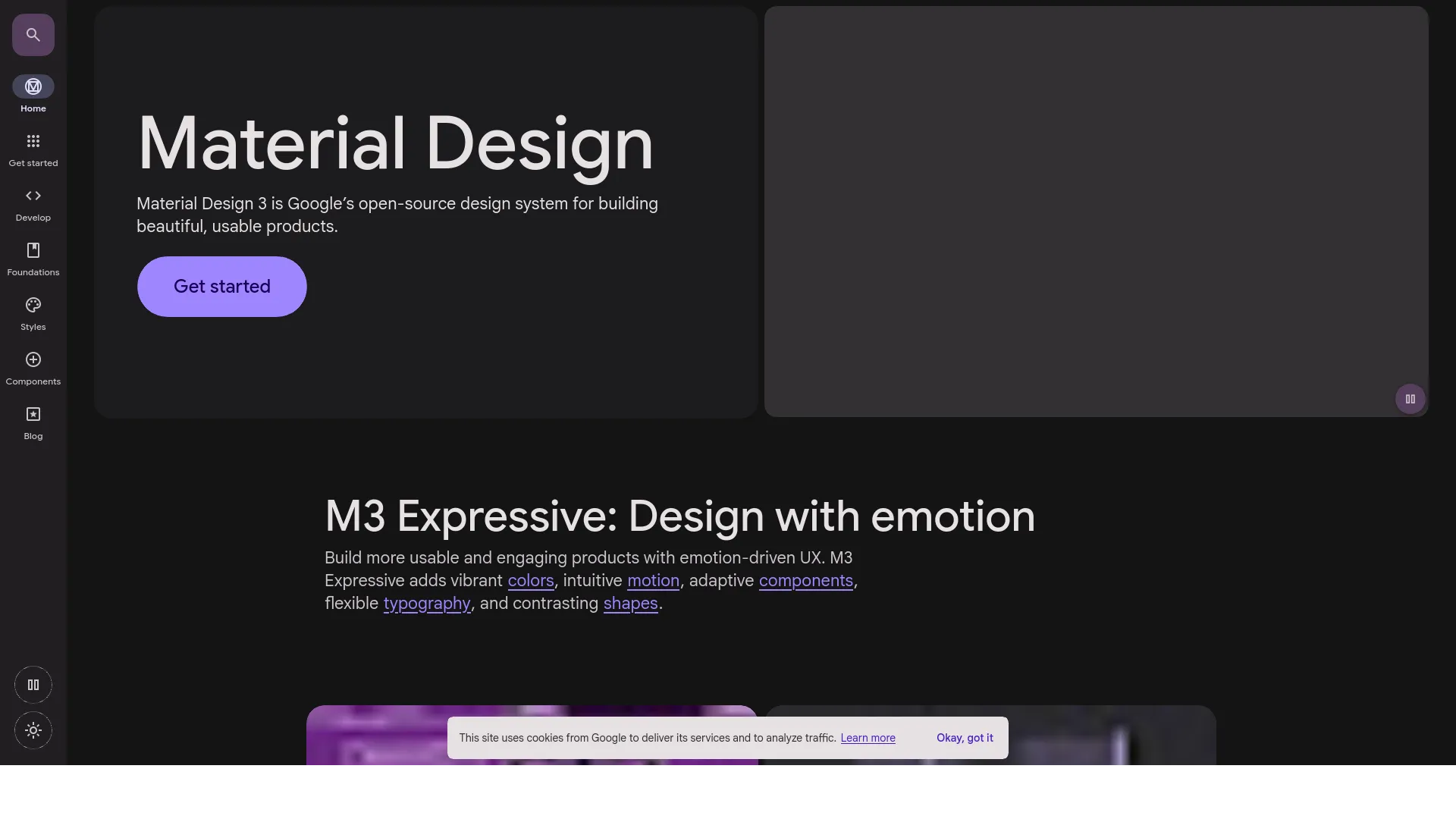 Material Design — preview screenshot
