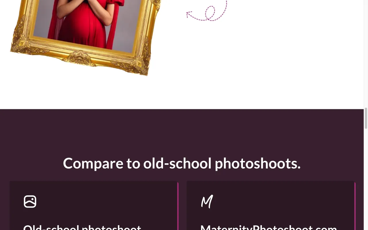 MaternityPhotoshoot — pricing page