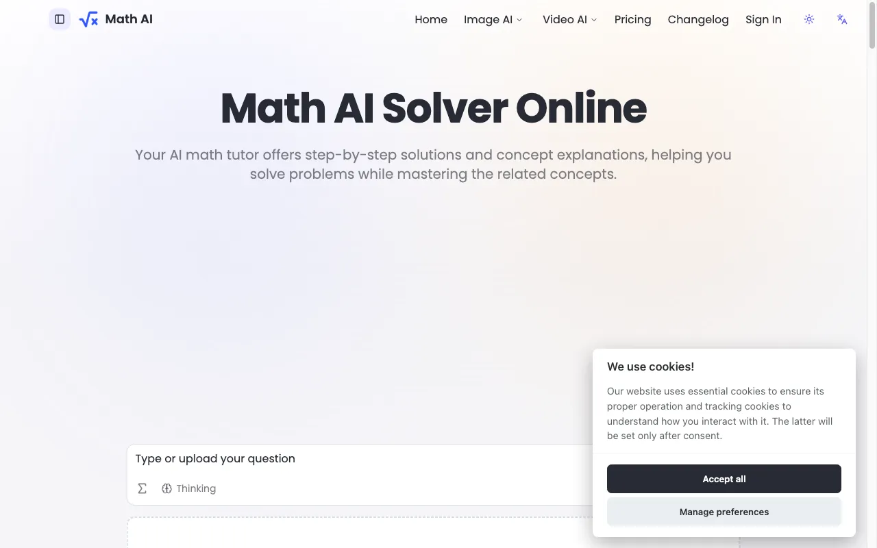 Math AI Solver Free Online — preview screenshot