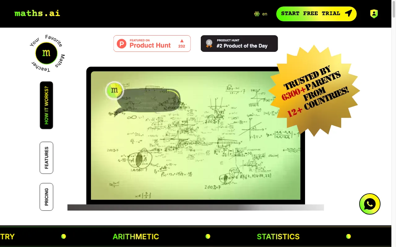 maths.ai — preview screenshot
