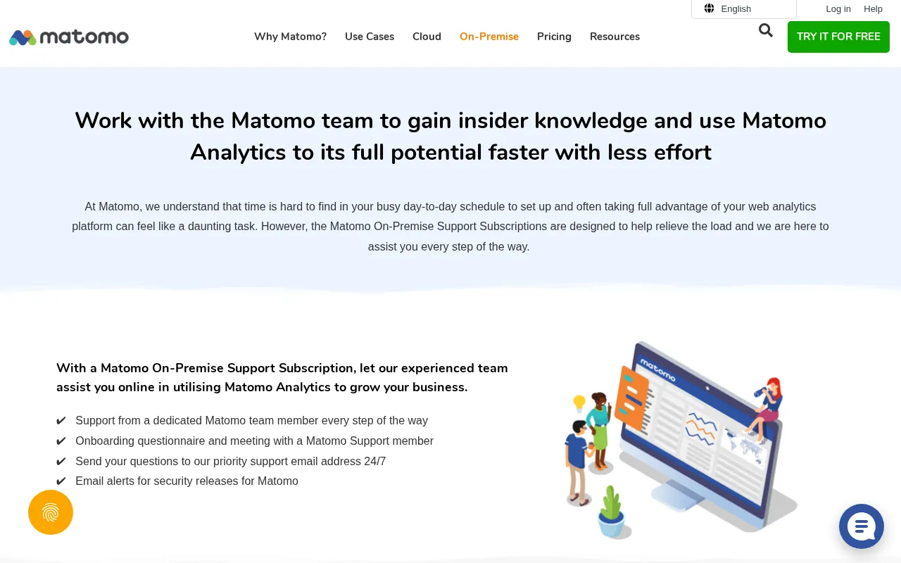 Matomo Analytics — pricing page