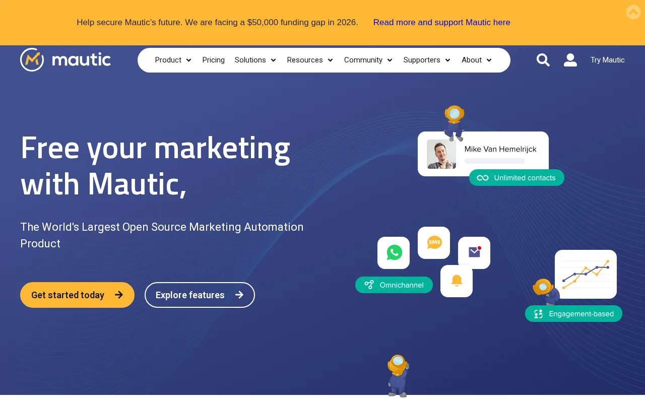 Mautic — preview screenshot
