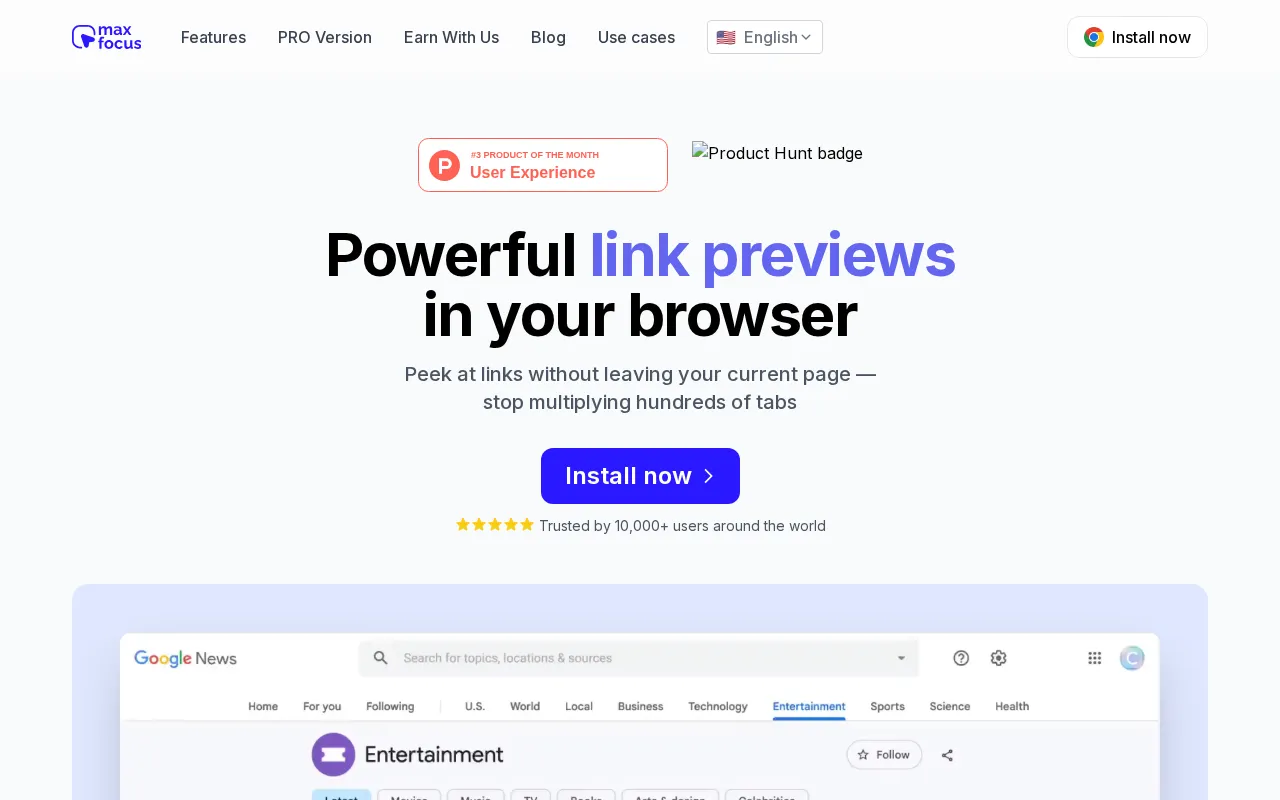 MaxFocus — preview screenshot