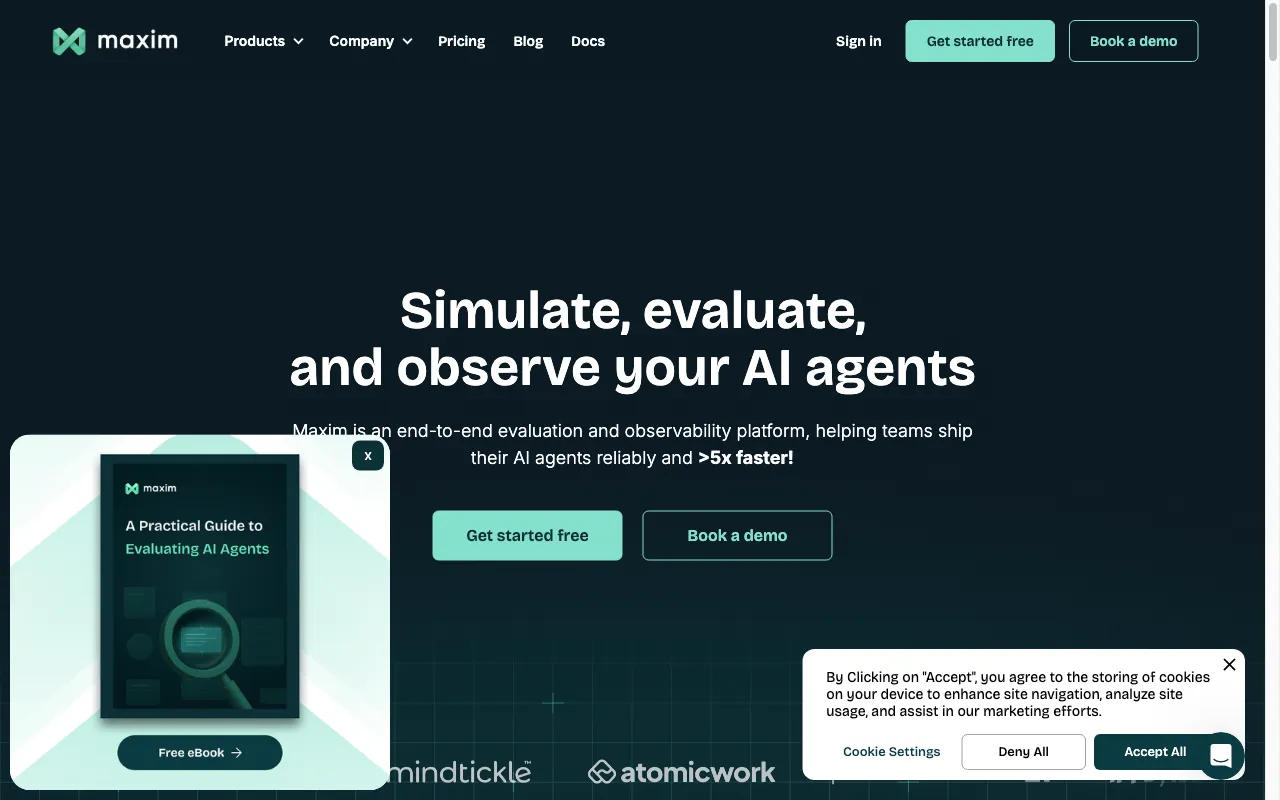 Maxim AI — preview screenshot