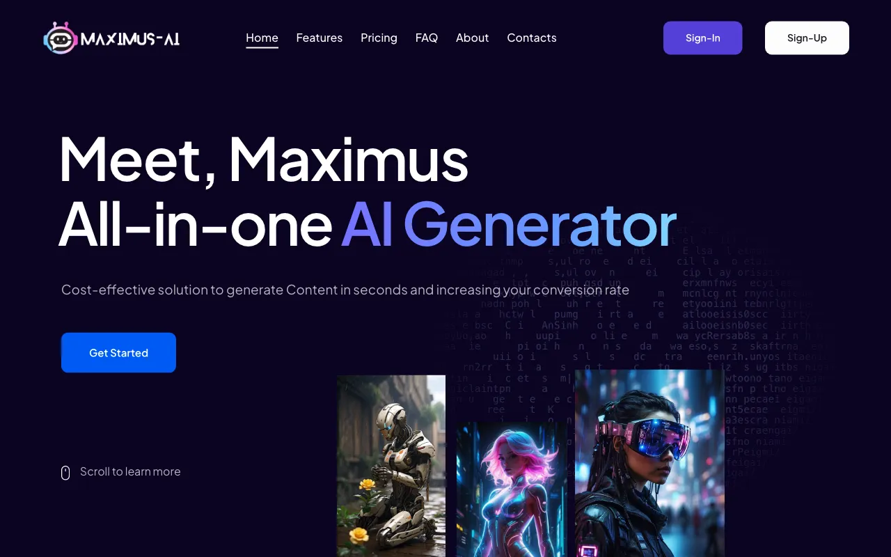 All-In-One AI Content Generator — preview screenshot
