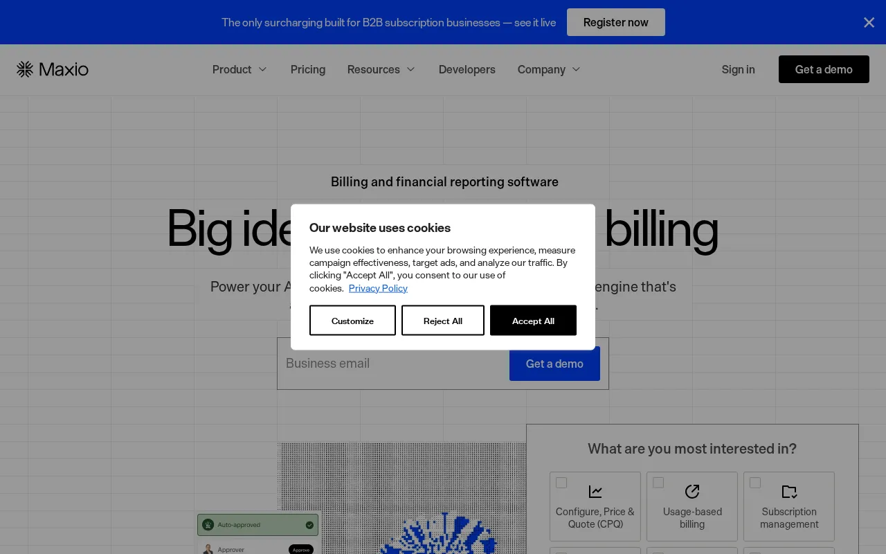Maxio — preview screenshot