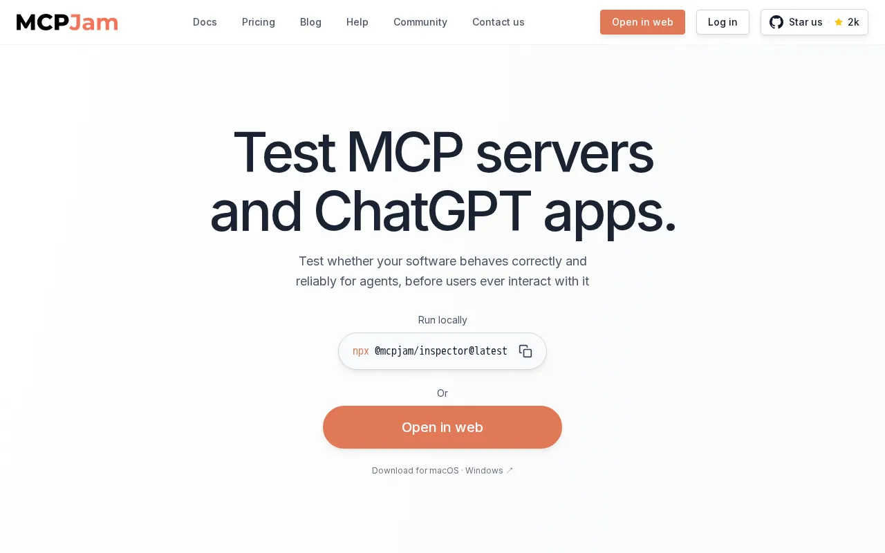 MCPJam Inspector — preview screenshot