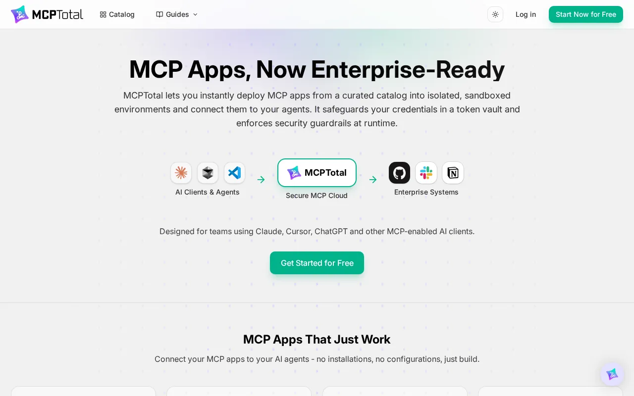 MCPTotal — pricing page