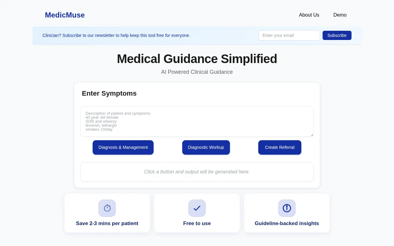 MedicMuse — preview screenshot