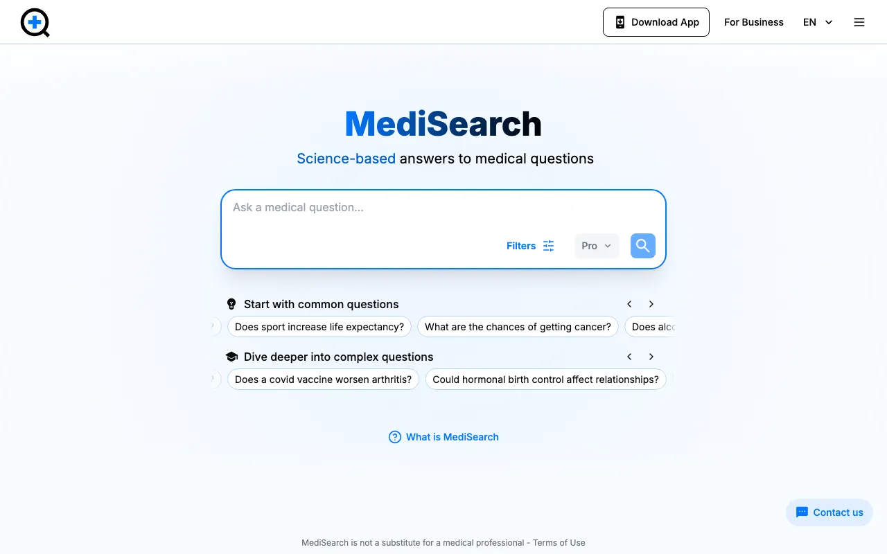 MediSearch — preview screenshot