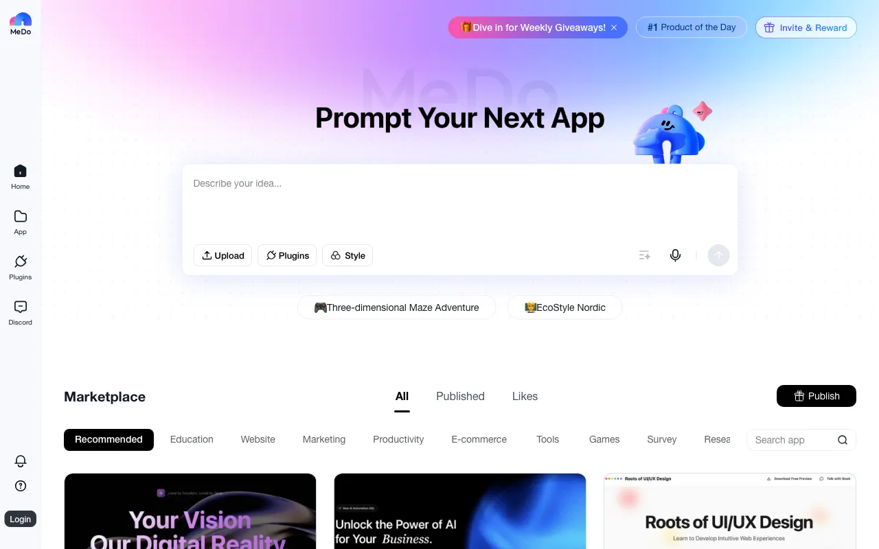 MeDo by Baidu — preview screenshot