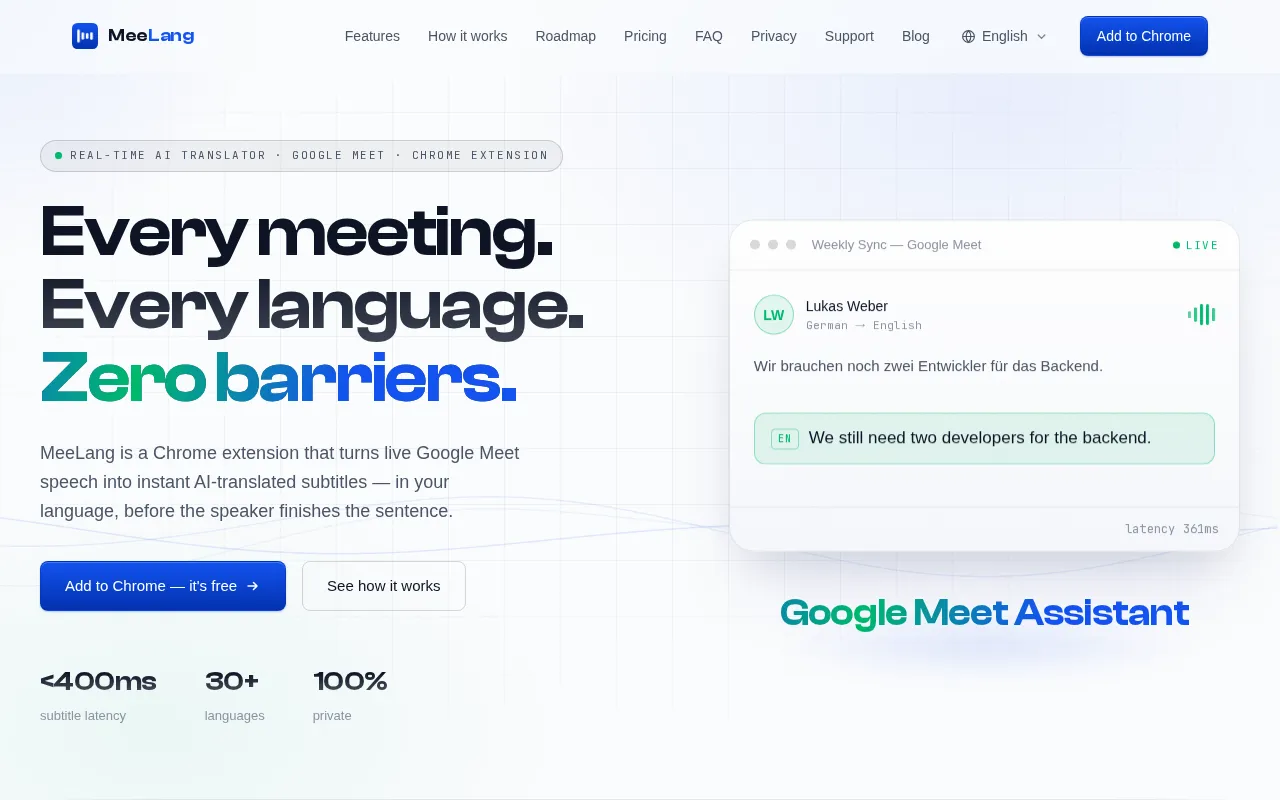 MeeLang — preview screenshot