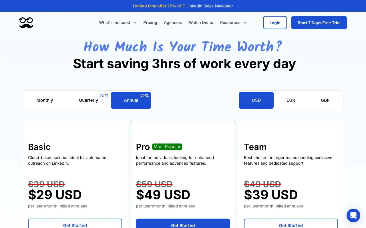 Meet Alfred — pricing page