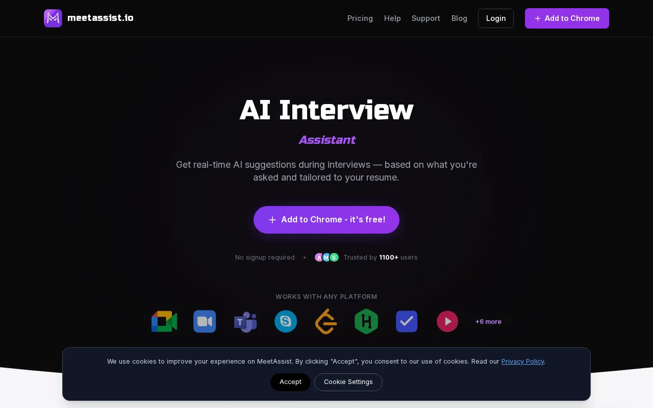MeetAssist — preview screenshot