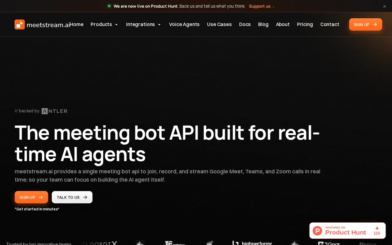 Meetstream.ai — preview screenshot