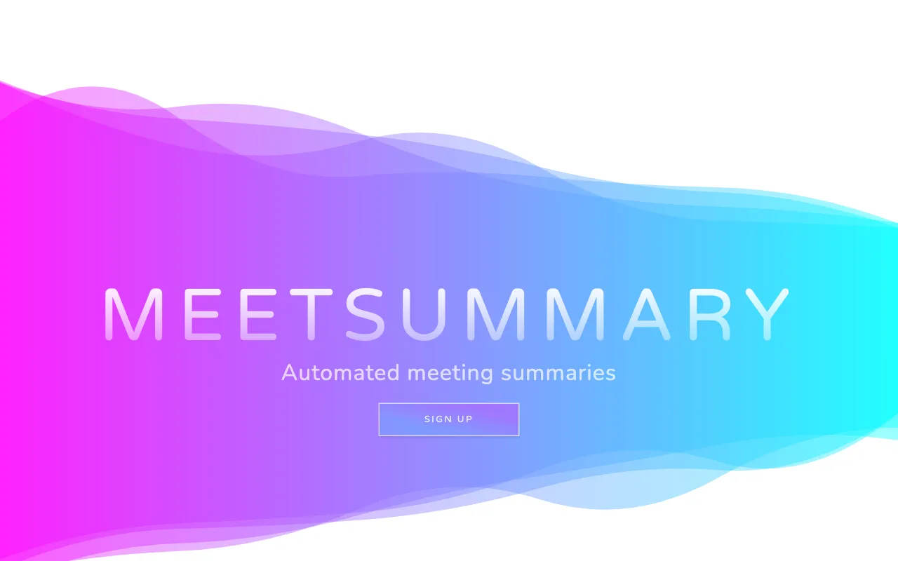 Meetsummary — preview screenshot