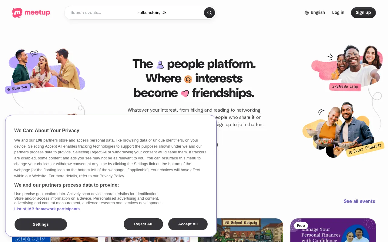 Meetup — preview screenshot