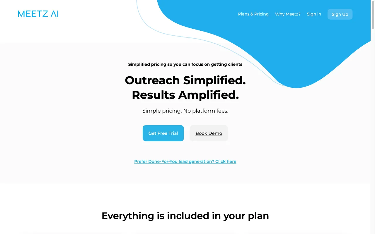 Meetz AI — pricing page