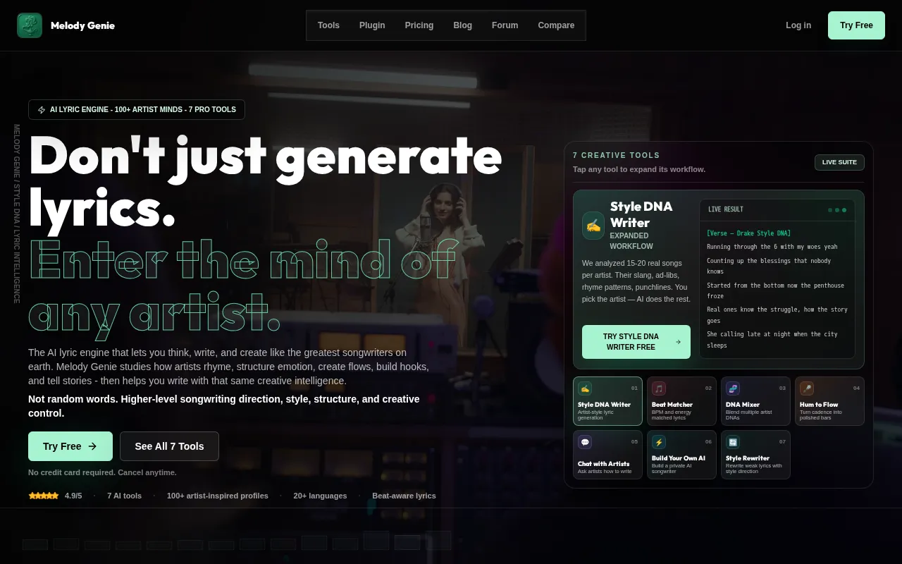 Melody Genie — preview screenshot