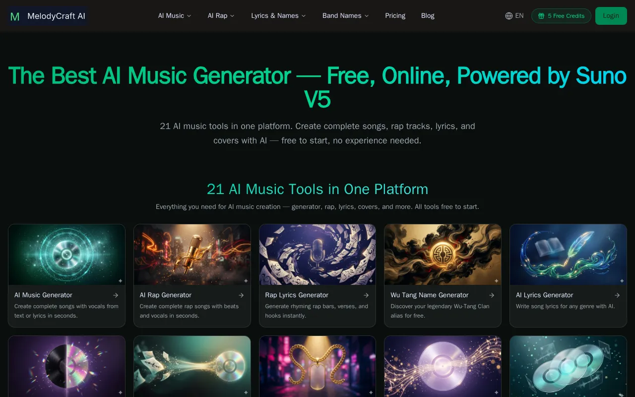 Melodycraft AI — preview screenshot