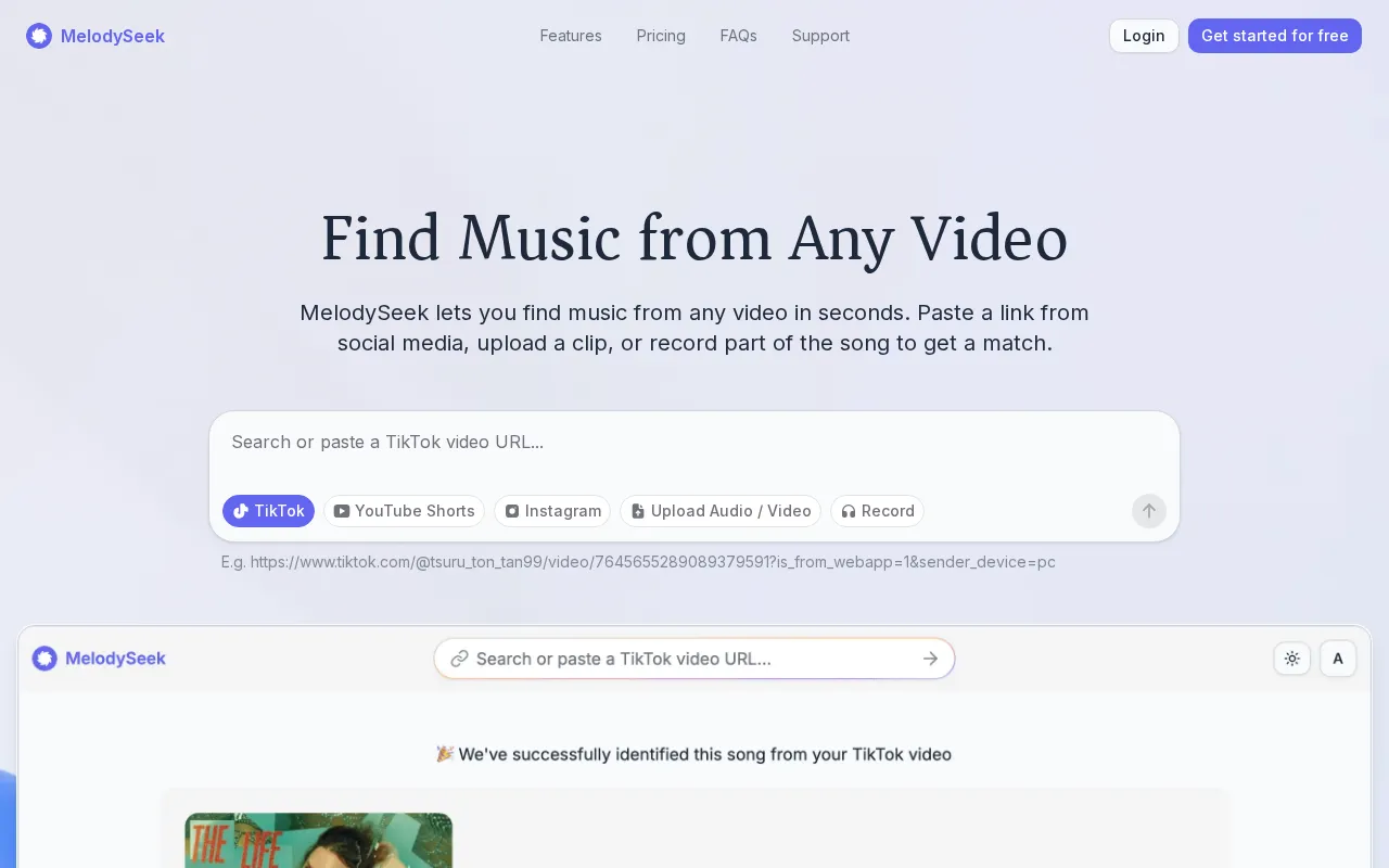MelodySeek — preview screenshot