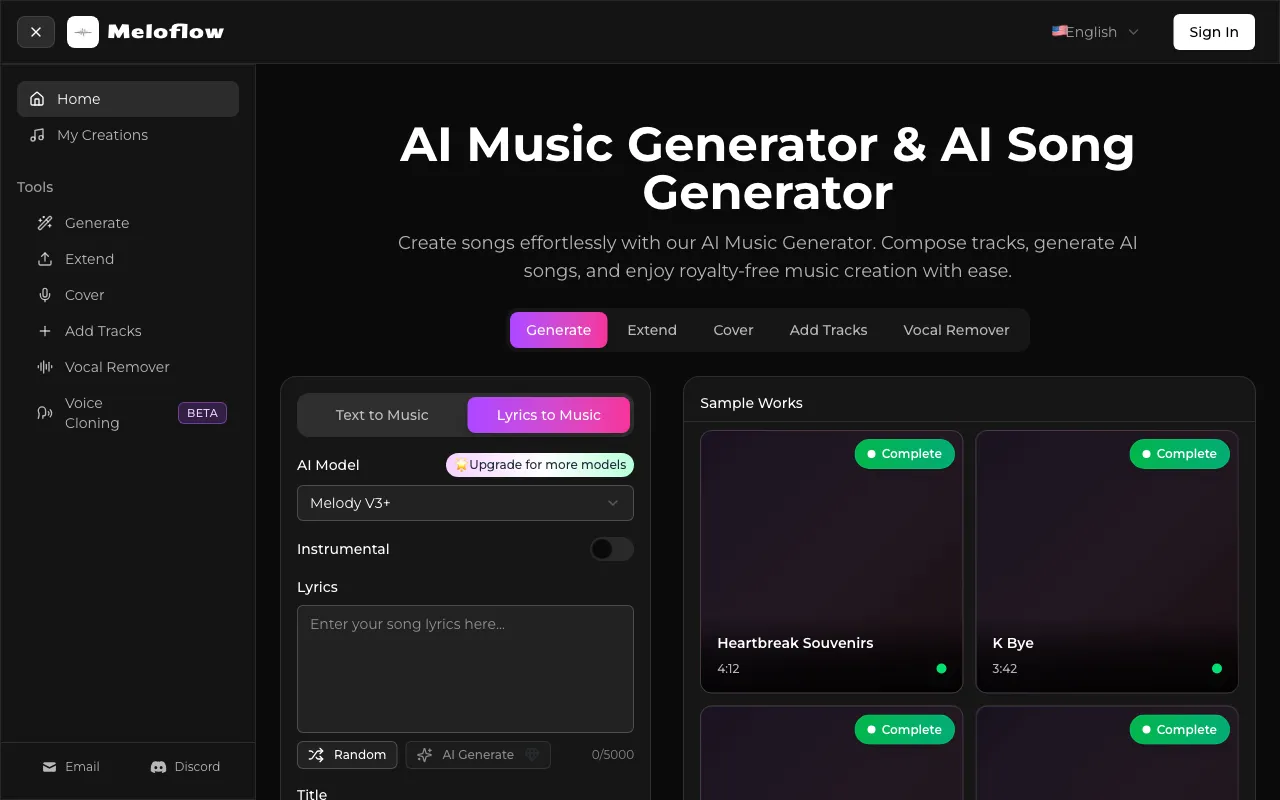 Meloflow AI — preview screenshot