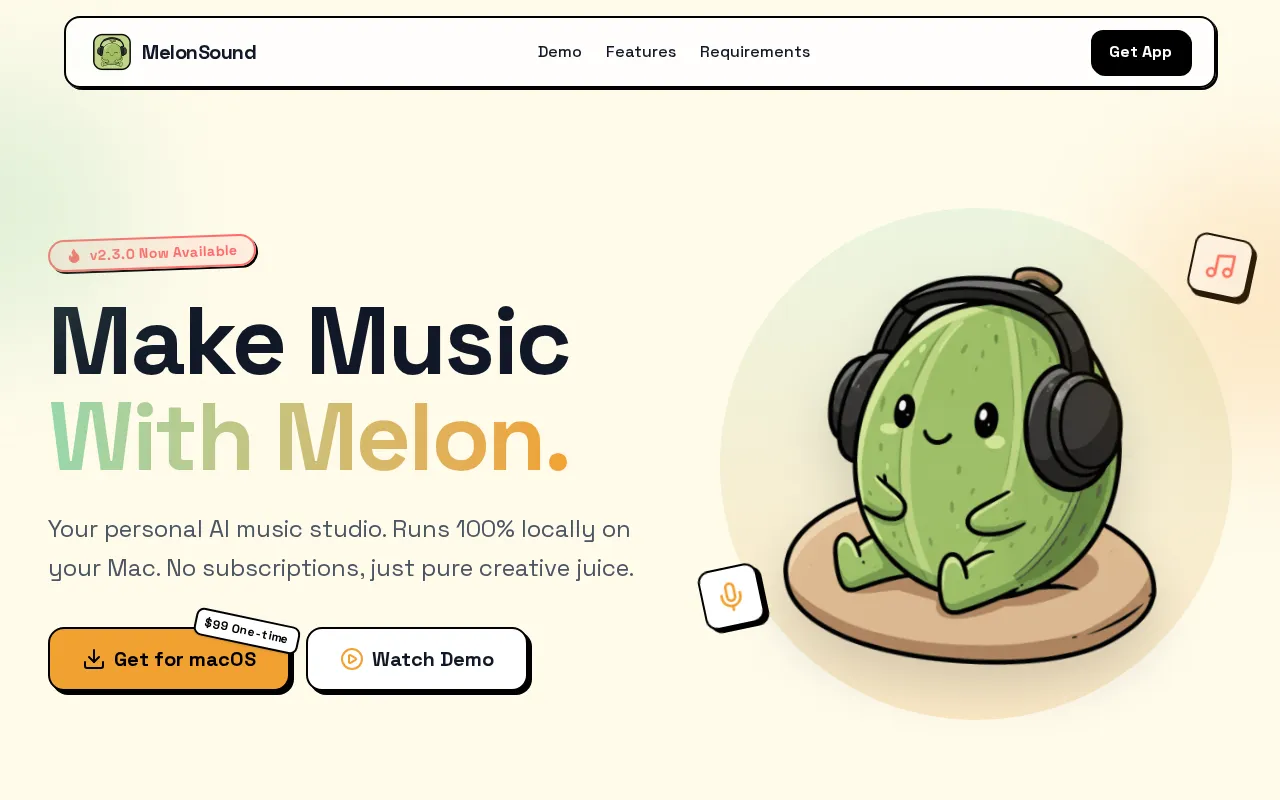 MelonSound — preview screenshot