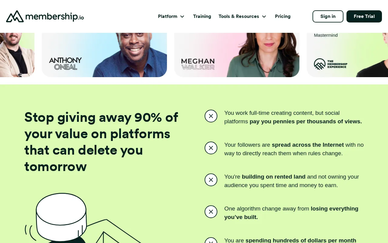 Membership — preview screenshot