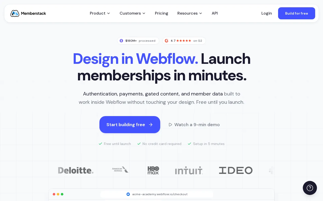 Memberstack — preview screenshot