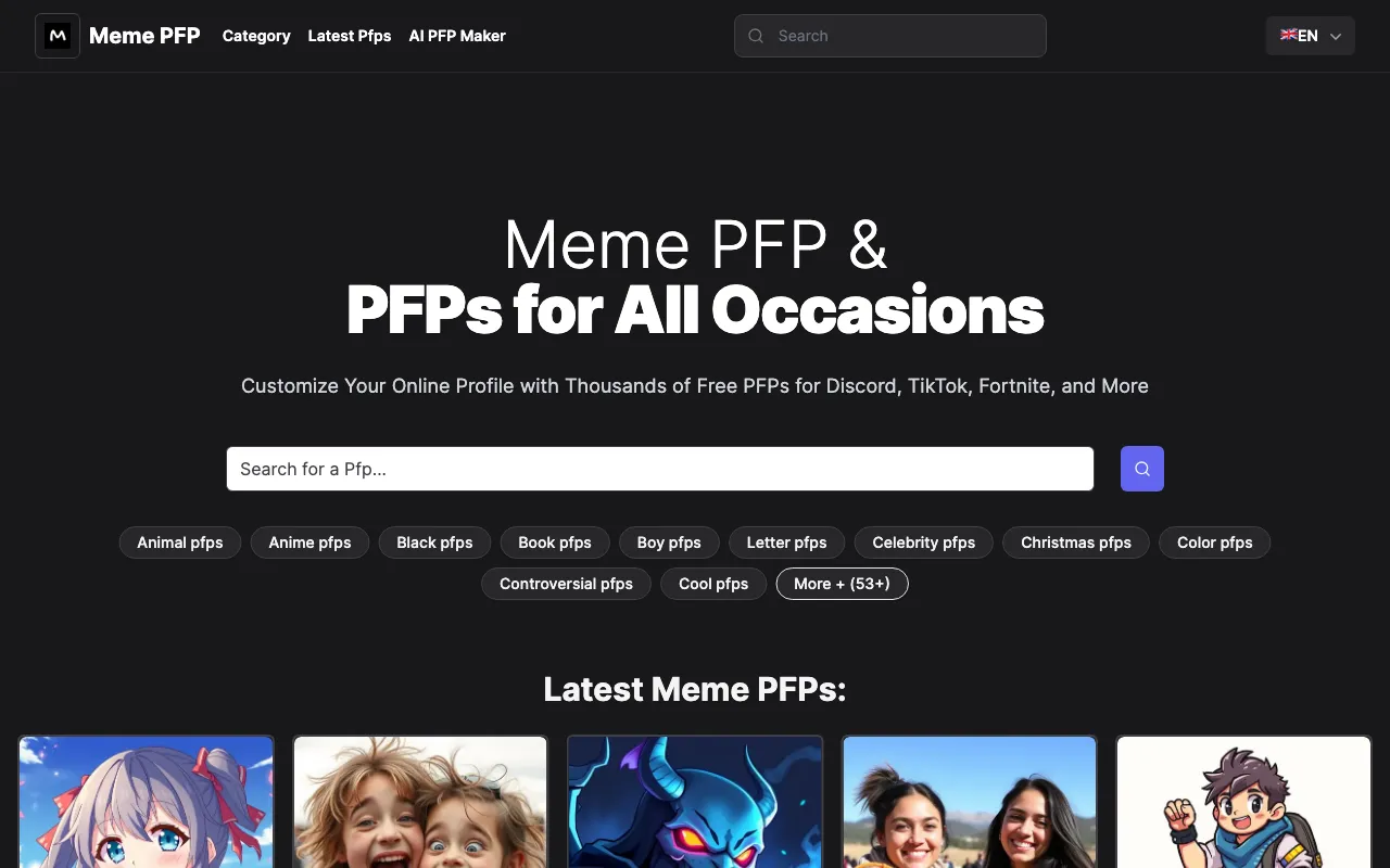 Meme PFP — preview screenshot