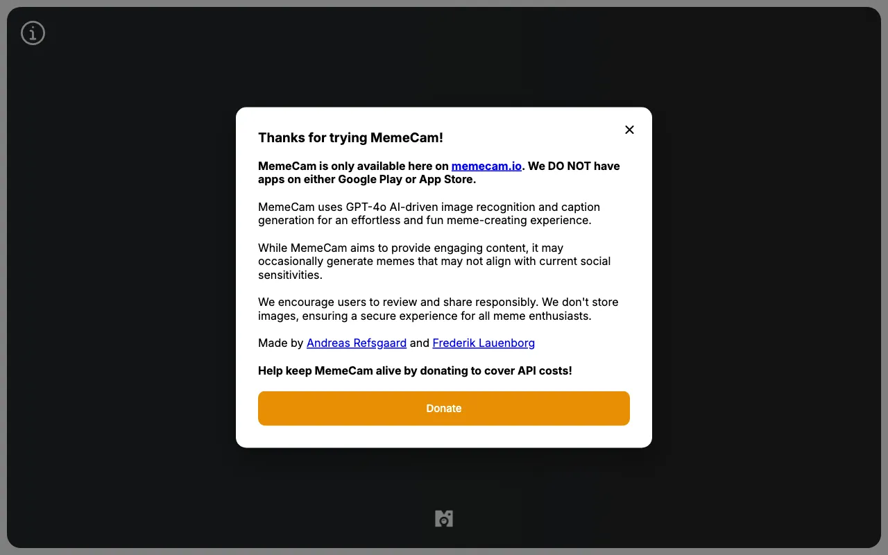 MemeCam — preview screenshot