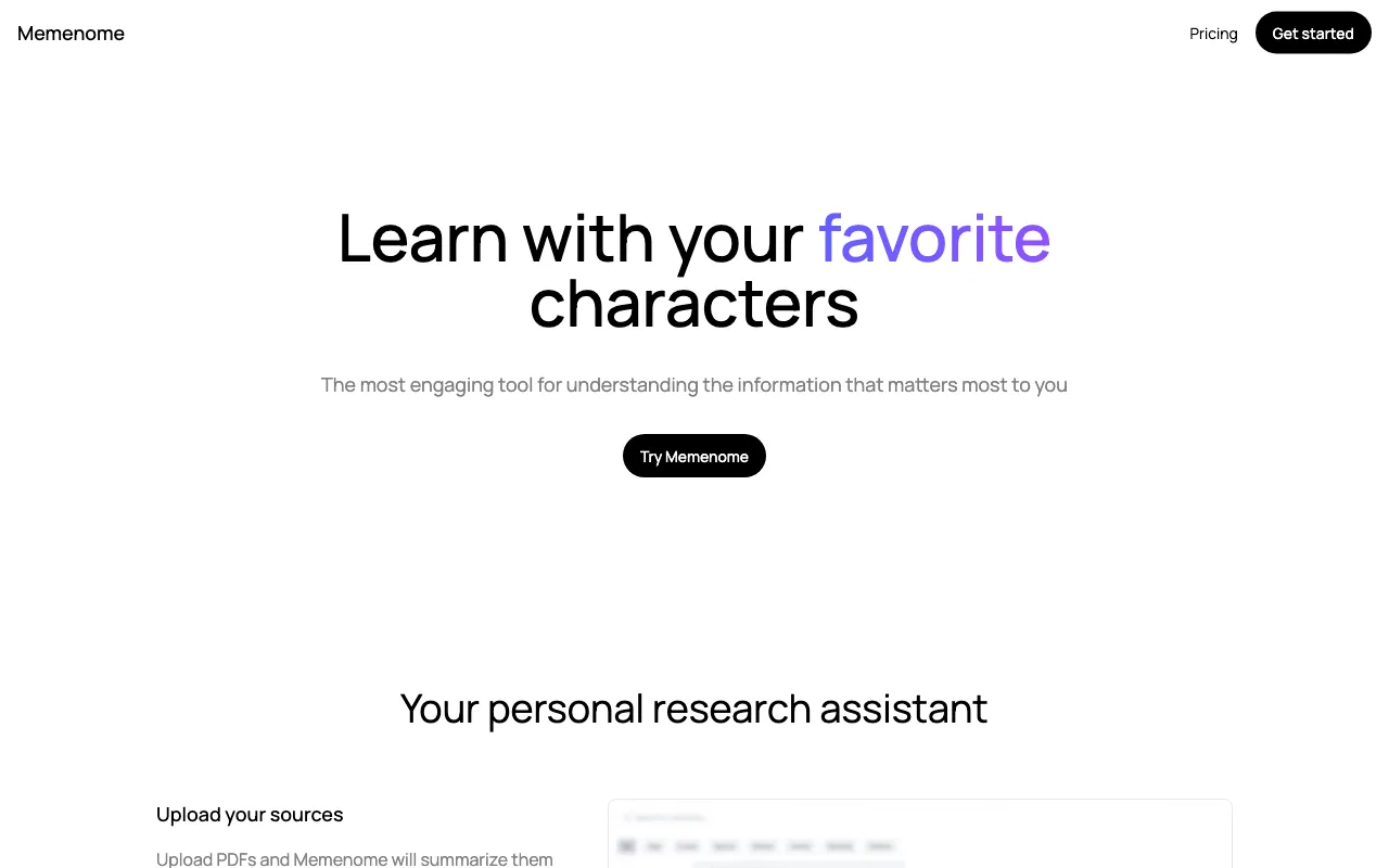 Memenome AI — preview screenshot