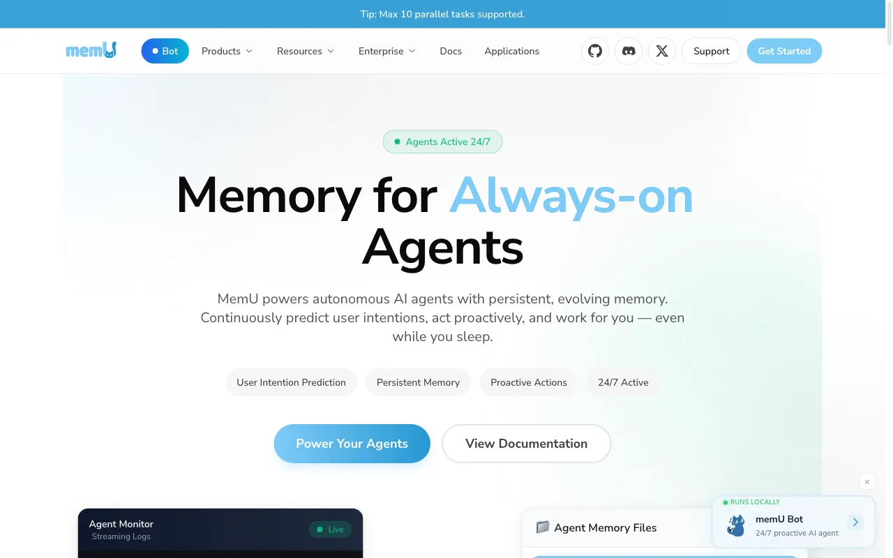 memU — preview screenshot