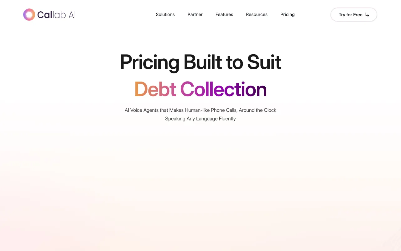 Callab AI — pricing page